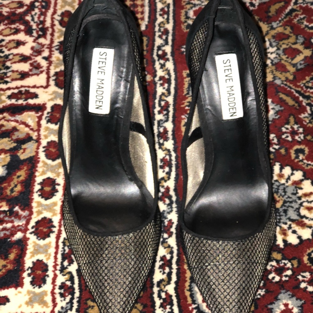 Black vented heels